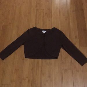 Brown cardigan